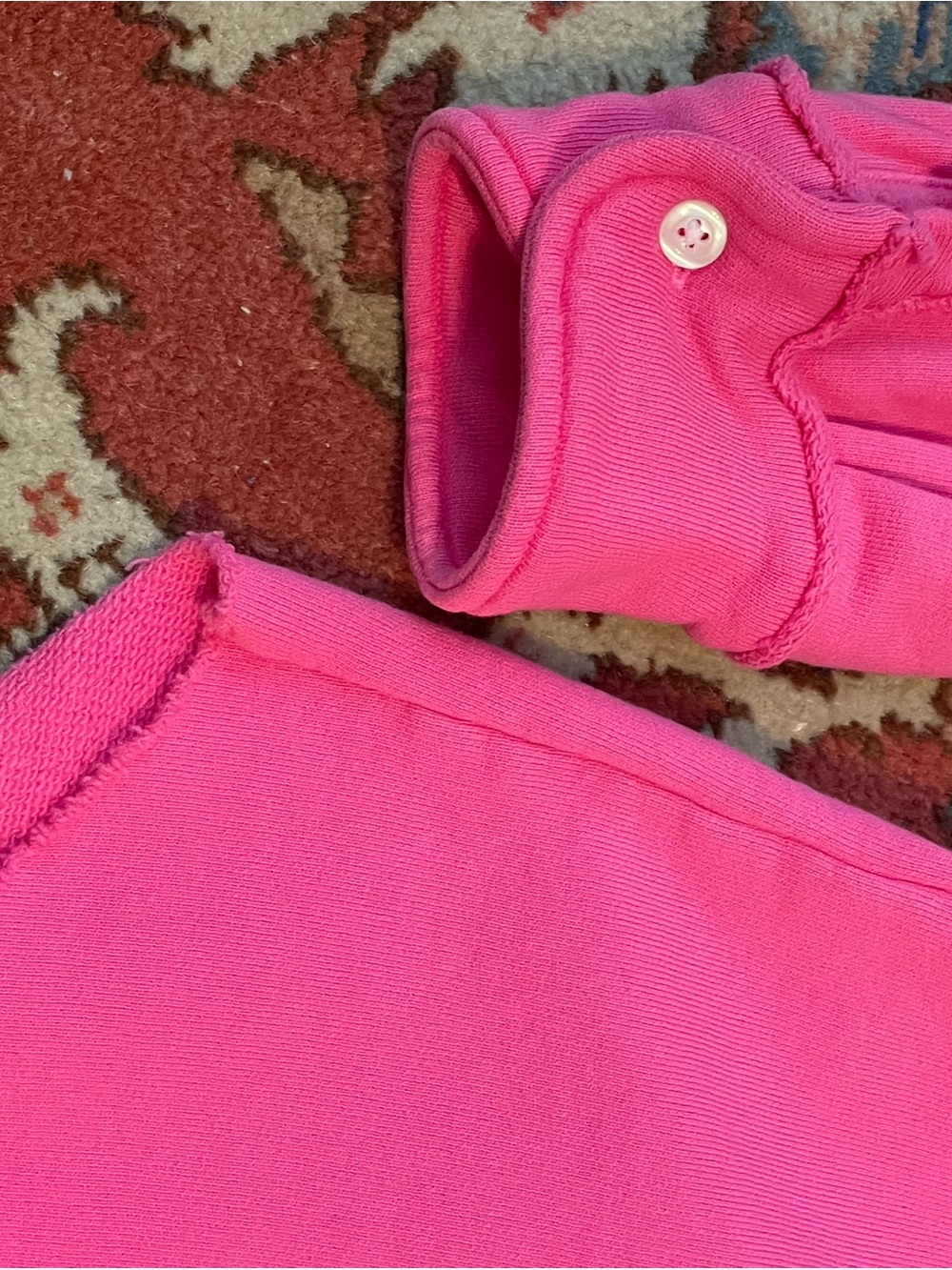 Frank & Eileen ‘Eileen’ Triple Terry Pink Button-Down Shirt - Picture 5 of 9